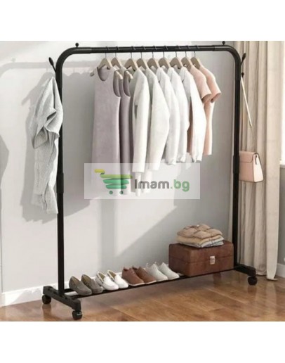 Щендер стойка за закачалка за дрехи и обувки стомана